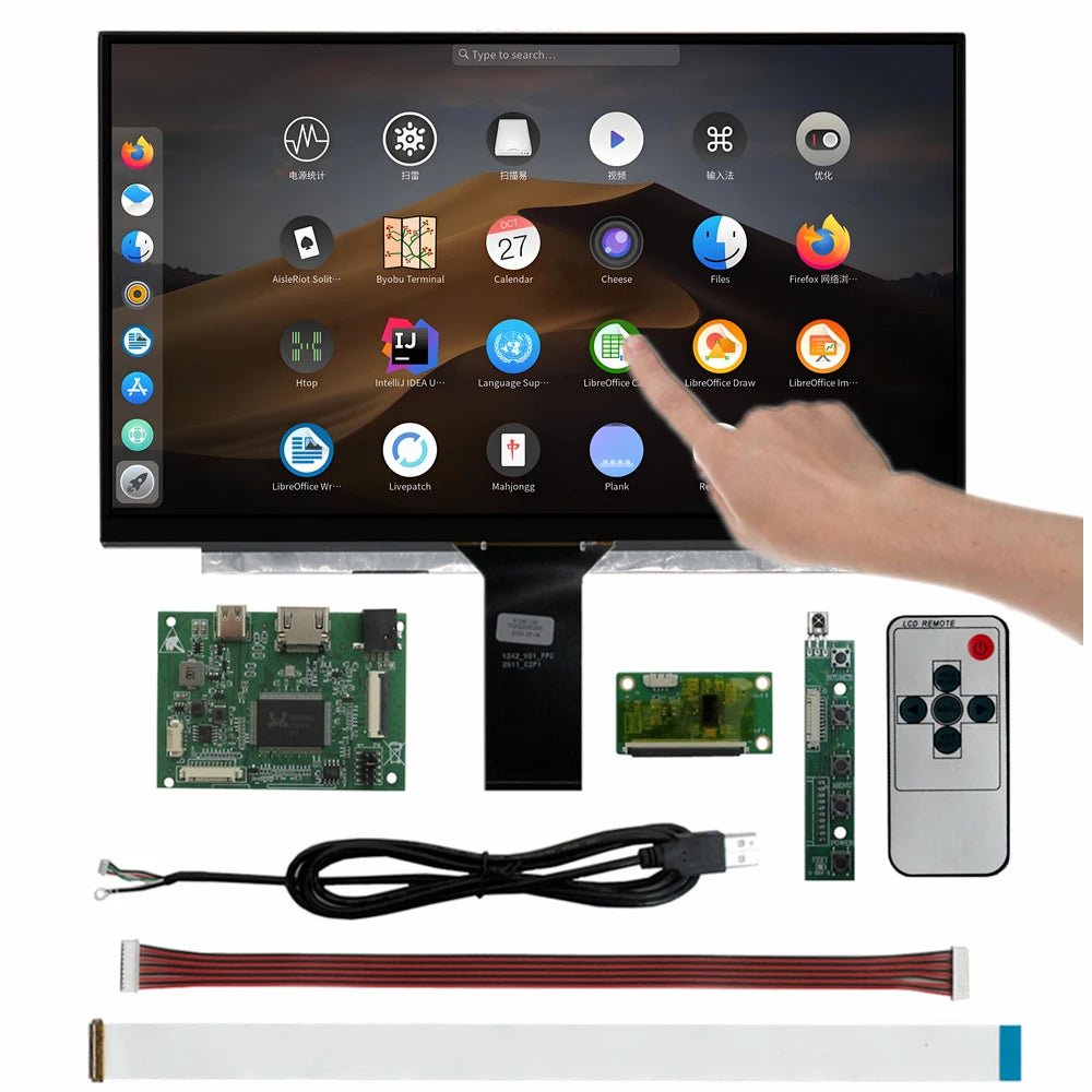 11.6 - Inch Portable Kit Touchscreen Monitor HD HDMI/USB - C Display With Multi - Touch Support For PC, Raspberry Pi,Dev Boards 1366x768 11.6 - Inch Portable Kit Touchscreen Monitor HD HDMI/USB - C Display With Multi - Touch Support For PC, Raspberry Pi,Dev Boards - shop_name