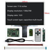 11.6 - Inch Portable Kit Touchscreen Monitor HD HDMI/USB - C Display With Multi - Touch Support For PC, Raspberry Pi,Dev Boards 1366x768 11.6 - Inch Portable Kit Touchscreen Monitor HD HDMI/USB - C Display With Multi - Touch Support For PC, Raspberry Pi,Dev Boards - shop_name