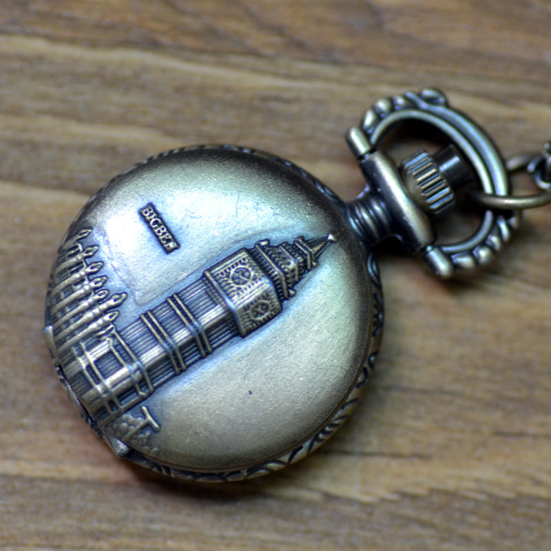 Vintage men and women necklace watch