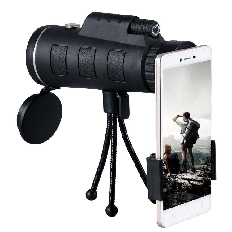 Compatible with Apple, Monocular Telescope Zoom Scope with Compass Phone Clip Tripod null