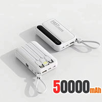120W 500000mAh PowerBank Large Capacity 4 In1 Cables Intelligent Digital Display Light Portable Powerbank For iPhone Huawei 2026 White 50000mAh 120W 500000mAh PowerBank Large Capacity 4 In1 Cables Intelligent Digital Display Light Portable Powerbank For iPhone Huawei 2026 - shop_name