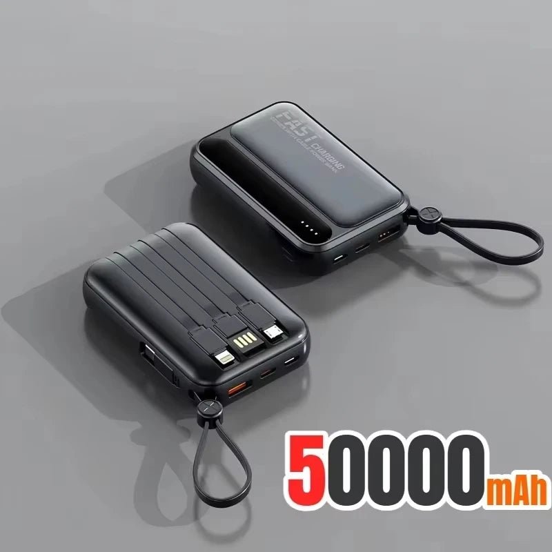 120W 500000mAh PowerBank Large Capacity 4 In1 Cables Intelligent Digital Display Light Portable Powerbank For iPhone Huawei 2026 Black 50000mAh 120W 500000mAh PowerBank Large Capacity 4 In1 Cables Intelligent Digital Display Light Portable Powerbank For iPhone Huawei 2026 - shop_name