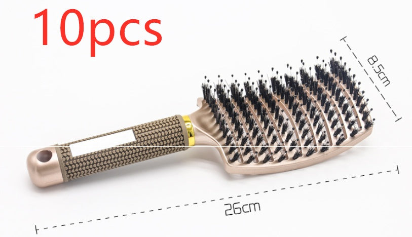 Hairbrush Anti Klit Brushy Haarborstel Women Detangler Hair Brush Bristle Nylon Scalp Massage  Teaser Hair Brush Comb null