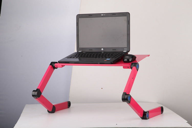 Laptop Table Stand With Adjustable Folding Ergonomic Design Stand Notebook Desk For Ultrabook Netbook Or Tablet With Mouse Pad null