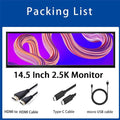 12.3 /14.5 inch TouchScreen Monitor HDMI & Type C 1920x720/2.5K IPS Display LCD Bar Computer Temp Display Widescreen 14.5in touch screen 12.3 /14.5 inch TouchScreen Monitor HDMI & Type C 1920x720/2.5K IPS Display LCD Bar Computer Temp Display Widescreen - shop_name
