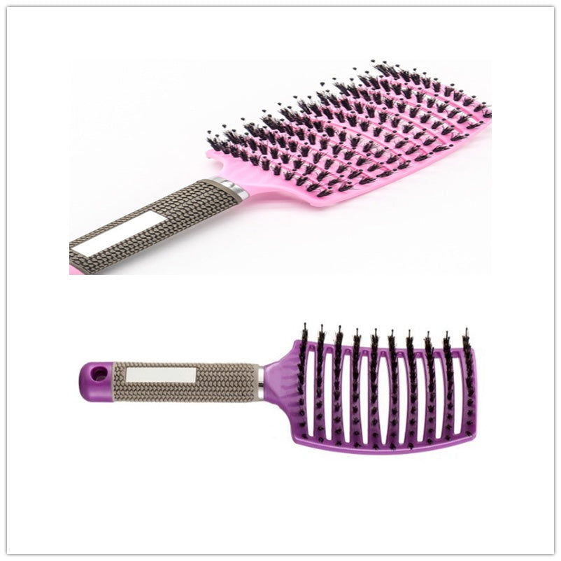 Hairbrush Anti Klit Brushy Haarborstel Women Detangler Hair Brush Bristle Nylon Scalp Massage  Teaser Hair Brush Comb null