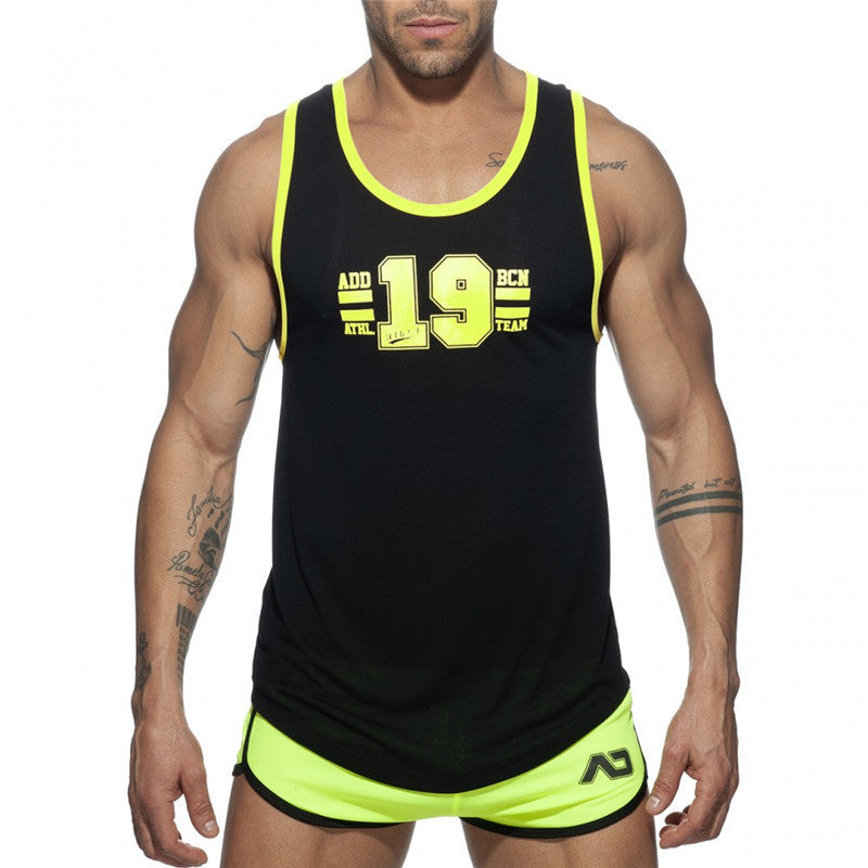 Printed Sports Vest, Breathable And Quick-Drying Fitness Suit null