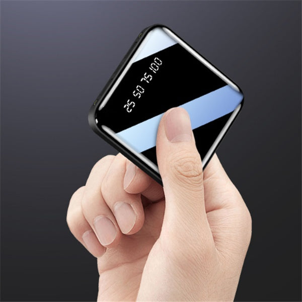 Mini Power Bank 20000 MAh Portable Mirror Digital Display Power Bank null