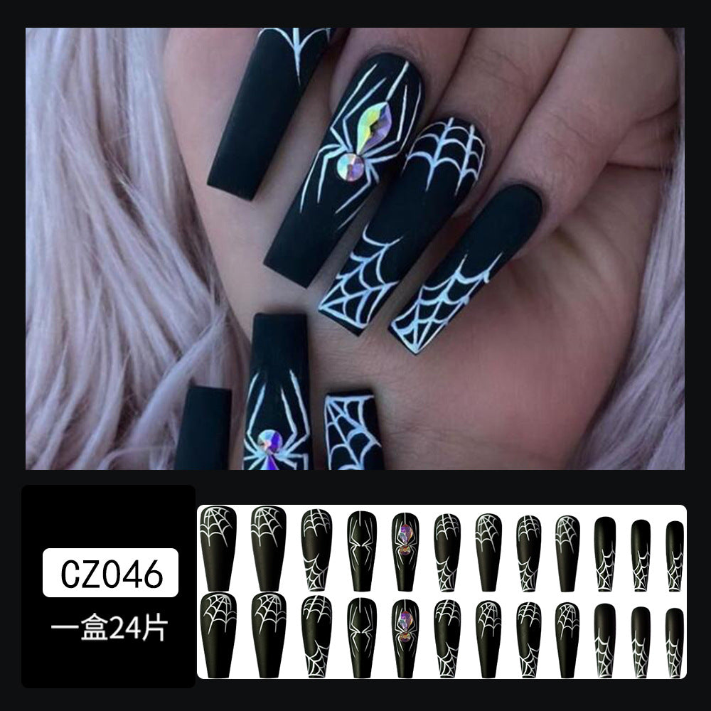 Super Long Diamond Wearing Armor European And American Foreign Trade Nail Stickers