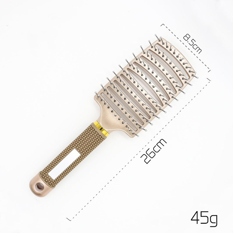 Hairbrush Anti Klit Brushy Haarborstel Women Detangler Hair Brush Bristle Nylon Scalp Massage  Teaser Hair Brush Comb null