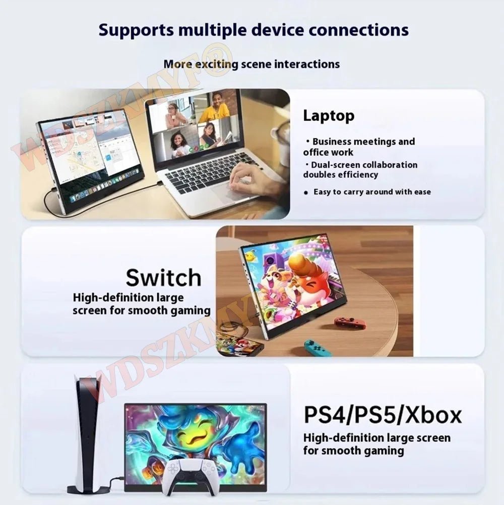 13.3" Portable Touch Screen Monitor IPS Panel USB - C 1200P FHD 60Hz Compatible Travelling Display for PC Laptop Xbox Switch 13.3inch - touch 13.3" Portable Touch Screen Monitor IPS Panel USB - C 1200P FHD 60Hz Compatible Travelling Display for PC Laptop Xbox Switch - shop_name