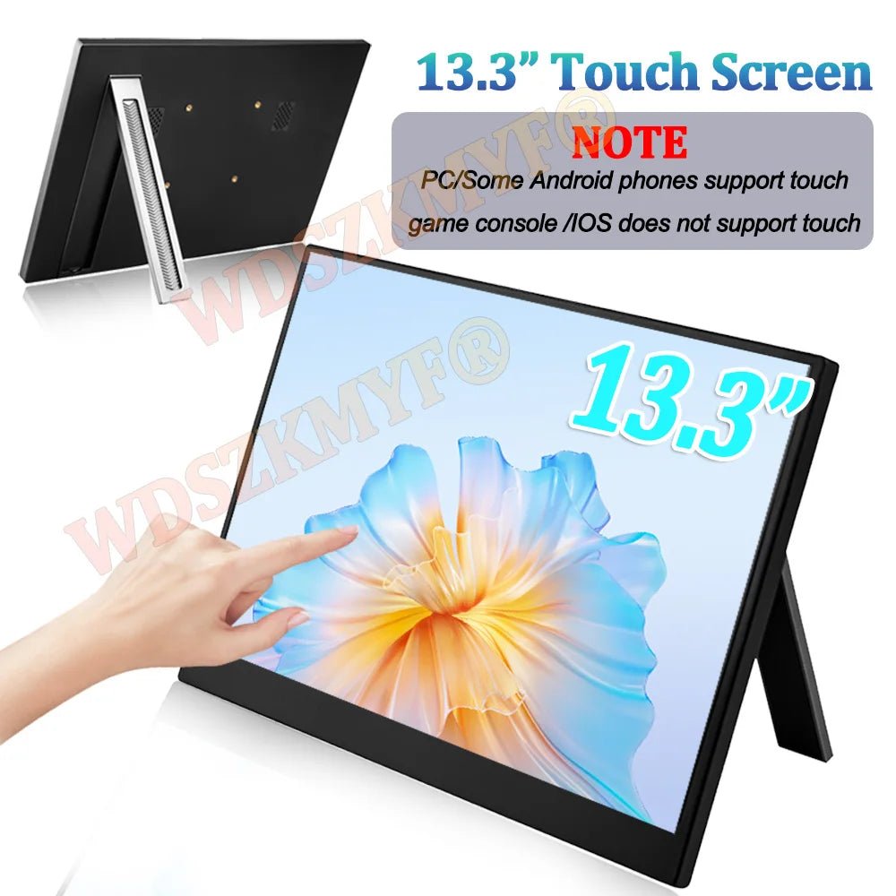 13.3" Portable Touch Screen Monitor IPS Panel USB - C 1200P FHD 60Hz Compatible Travelling Display for PC Laptop Xbox Switch 13.3inch - touch 13.3" Portable Touch Screen Monitor IPS Panel USB - C 1200P FHD 60Hz Compatible Travelling Display for PC Laptop Xbox Switch - shop_name