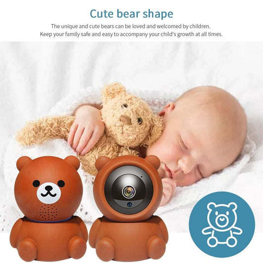 Bear Camera1080P Wifi IP Camera Auto Tracking IR Night Vision Home Security Camera null