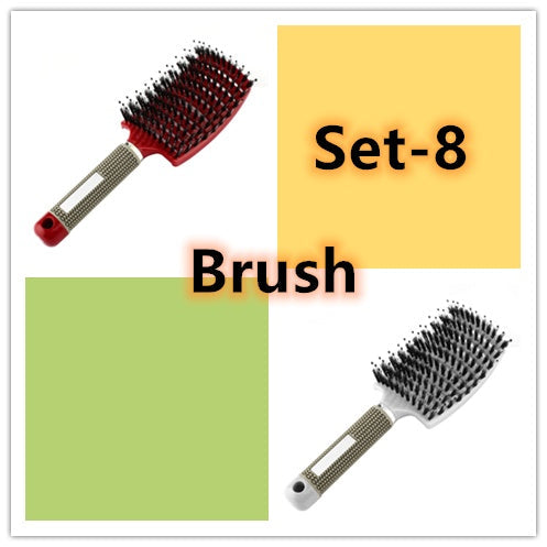 Hairbrush Anti Klit Brushy Haarborstel Women Detangler Hair Brush Bristle Nylon Scalp Massage  Teaser Hair Brush Comb null