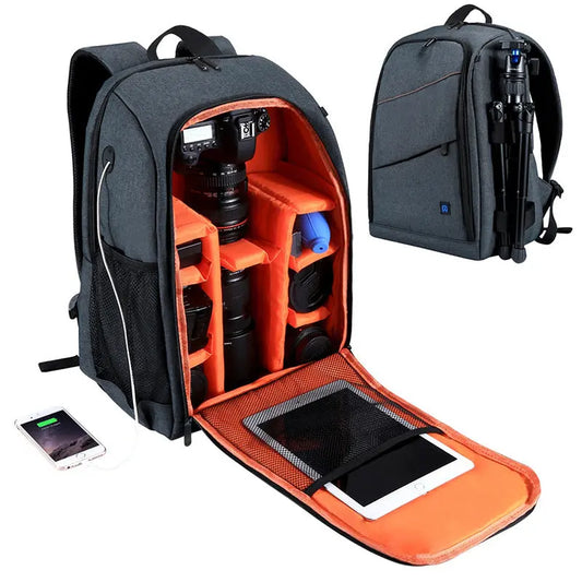 Camera backpack waterproof camera bag null