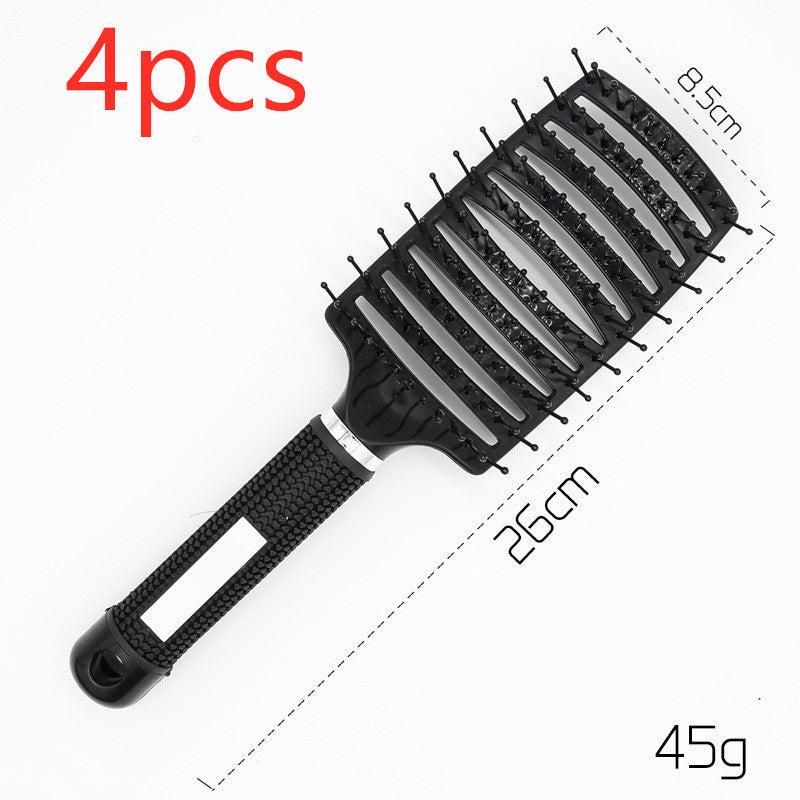 Hairbrush Anti Klit Brushy Haarborstel Women Detangler Hair Brush Bristle Nylon Scalp Massage  Teaser Hair Brush Comb null