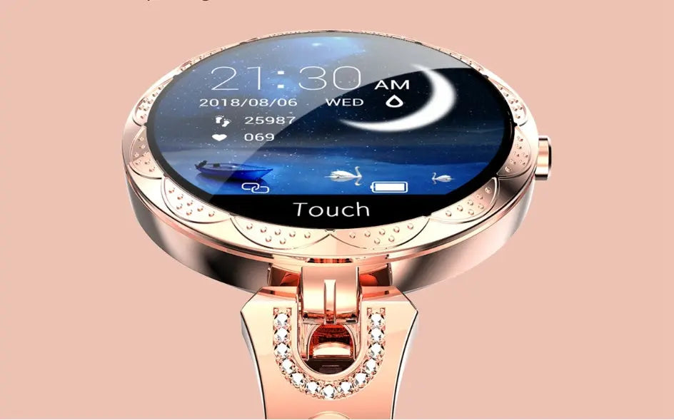 Fashion Women's Smart Watch Waterproof Wearable Device Heart Rate Monitor Sports Smartwatch for Women Ladies null