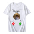 Hamster Staring At The Camera Ahead, Fashion Short Sleeve T-shirt