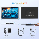 14 inch Portable Touch Monitor 1920x1200 16:10 for External Second Screen CCTV Computer Car System Display with 75*75mm VESA CX140TP - C 14 inch Portable Touch Monitor 1920x1200 16:10 for External Second Screen CCTV Computer Car System Display with 75*75mm VESA - shop_name