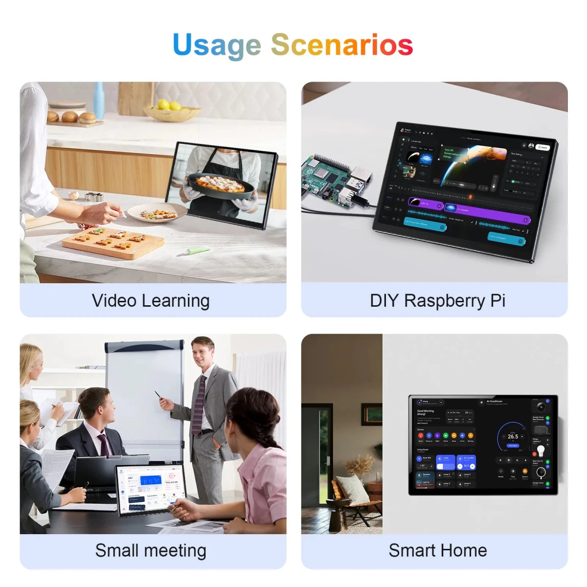 14 inch Portable Touch Monitor 1920x1200 16:10 for External Second Screen CCTV Computer Car System Display with 75*75mm VESA CX140TP - C 14 inch Portable Touch Monitor 1920x1200 16:10 for External Second Screen CCTV Computer Car System Display with 75*75mm VESA - shop_name