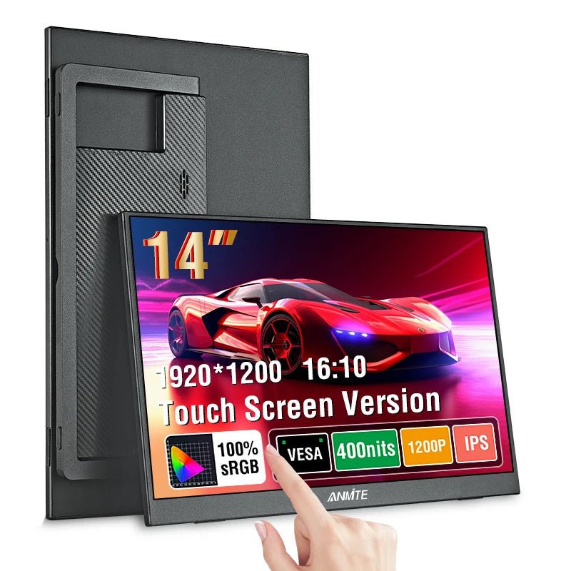 14 Inch Portable Touch Monitor Non - touch optional 16:10 400cd/m2 Gaming Computer Expand Display For XBox PS4/5 Switch Loptop Touch Screen Version 14 Inch Portable Touch Monitor Non - touch optional 16:10 400cd/m2 Gaming Computer Expand Display For XBox PS4/5 Switch Loptop - shop_name