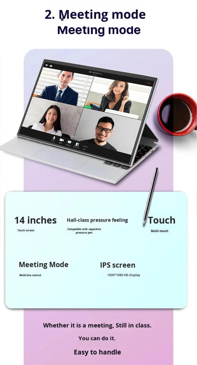 14 - Inch Touchscreen 2 - in - 1 Slim Laptop PC Tablet Intel N95 512G 256G 1TB for Cross - Border Business Office New US Plug Can OEM Silver 14 - Inch Touchscreen 2 - in - 1 Slim Laptop PC Tablet Intel N95 512G 256G 1TB for Cross - Border Business Office New US Plug Can OEM - shop_name
