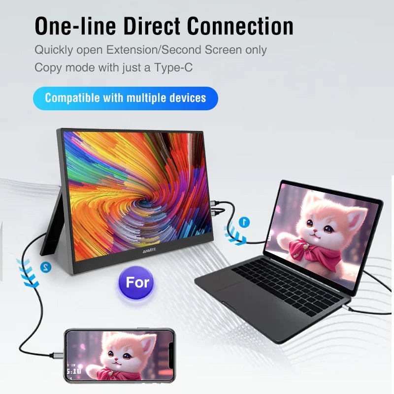 14.1 inch Touch Screen Portable Monitor IPS Second Game Screen Extended Display for Laptop with Bracket For xbox/raspberry Pi Touch Screen Version 14.1 inch Touch Screen Portable Monitor IPS Second Game Screen Extended Display for Laptop with Bracket For xbox/raspberry Pi - shop_name