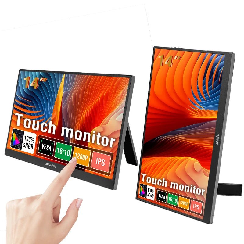 14.1 inch Touch Screen Portable Monitor IPS Second Game Screen Extended Display for Laptop with Bracket For xbox/raspberry Pi Touch Screen Version 14.1 inch Touch Screen Portable Monitor IPS Second Game Screen Extended Display for Laptop with Bracket For xbox/raspberry Pi - shop_name