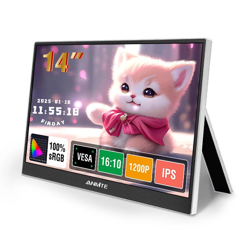 14.1 inch Touch Screen Portable Monitor IPS Second Game Screen Extended Display for Laptop with Bracket For xbox/raspberry Pi Non - Touch Version 14.1 inch Touch Screen Portable Monitor IPS Second Game Screen Extended Display for Laptop with Bracket For xbox/raspberry Pi - shop_name