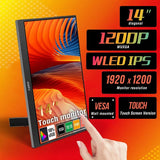 14.1 inch Touch Screen Portable Monitor IPS Second Game Screen Extended Display for Laptop with Bracket For xbox/raspberry Pi Touch Screen Version 14.1 inch Touch Screen Portable Monitor IPS Second Game Screen Extended Display for Laptop with Bracket For xbox/raspberry Pi - shop_name