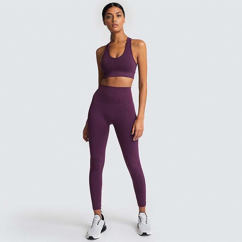 Seamless Gym Set Nylon Woman Sportswear null