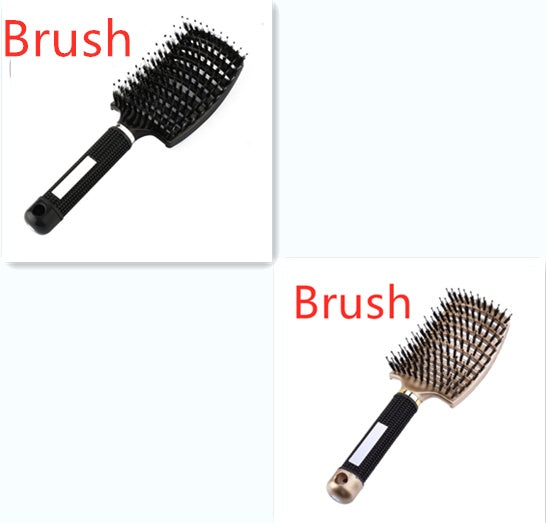 Hairbrush Anti Klit Brushy Haarborstel Women Detangler Hair Brush Bristle Nylon Scalp Massage  Teaser Hair Brush Comb null