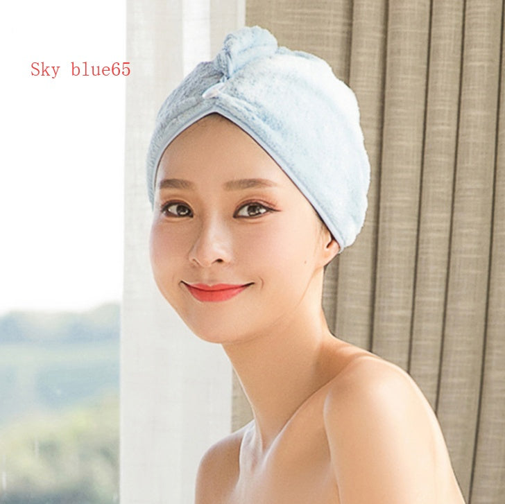 Women's Hair Dryer Cap, Absorbent Dry Hair Towel null