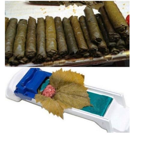 Alt Tag: Home Sushi Machine, Meat, Fruit and Vegetable Tools, Fashion and Creative Kitchen Gadget making vegetable meat rolls with leaf wrap