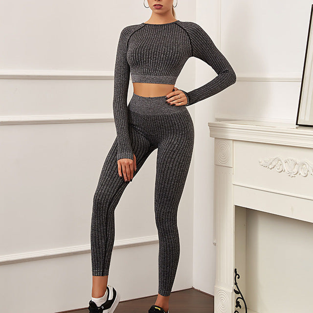 Winter New Women Suits Gym Fitness Leggings null