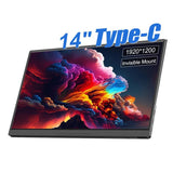 14inch Portable Monitor Touch Ultra - thin 1200P IPS USB - C HDMI External Second Screen for Laptop PC Cell Phone Switch PS4/5 Xbox Without Touch 14inch Portable Monitor Touch Ultra - thin 1200P IPS USB - C HDMI External Second Screen for Laptop PC Cell Phone Switch PS4/5 Xbox - shop_name