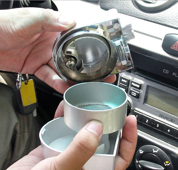 Automobile products Shun Wei car with ashtray three color belt LED car home dual-purpose ashtray