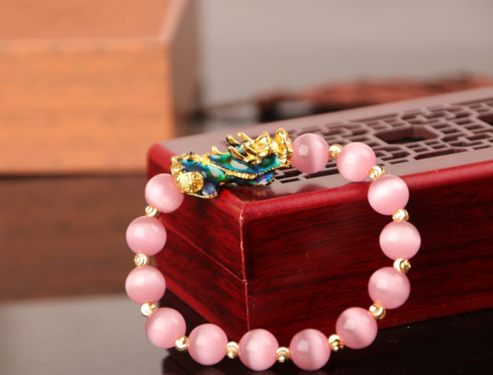 3D Gold Plated PiXiu Bracelet null