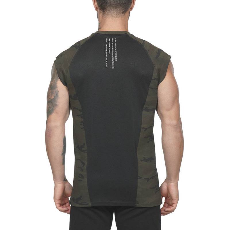 Printed training quick-drying gym suit short sleeves null