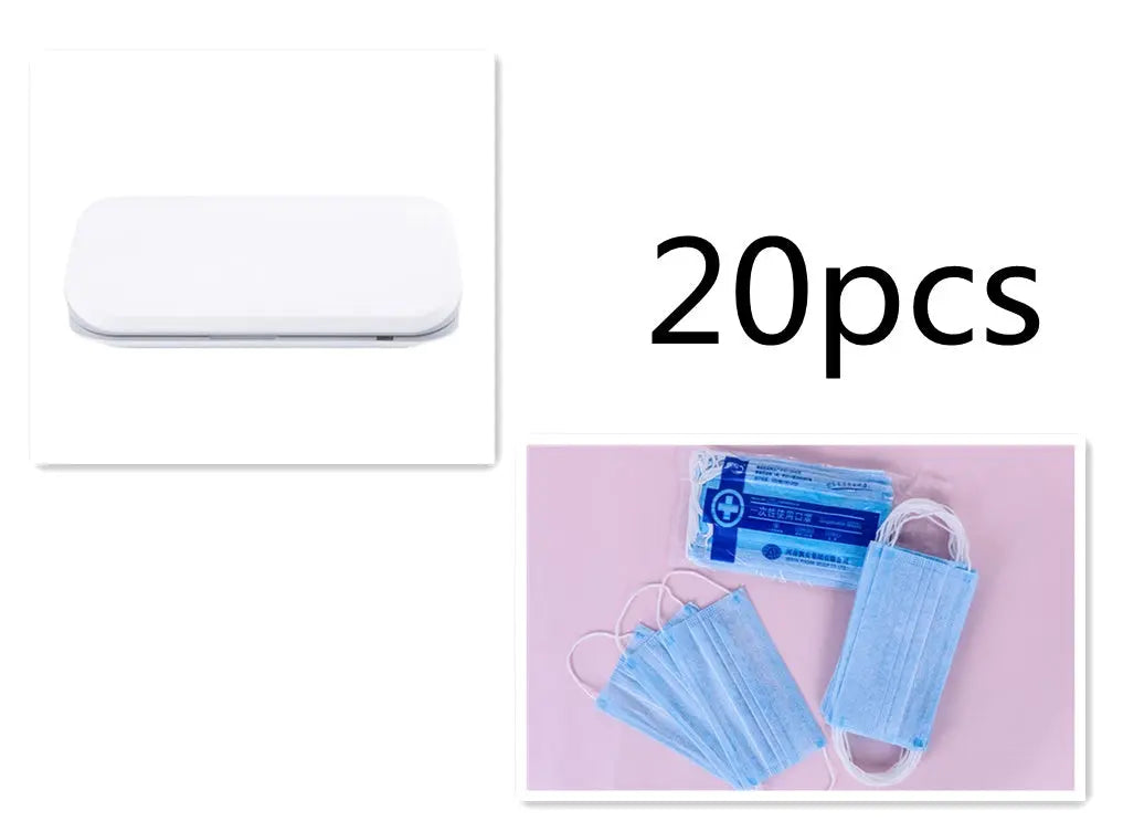 New 5V Double UV Phone Sterilizer Box Jewelry Phones Cleaner Personal Sanitizer Disinfection Box with Aromatherapy null