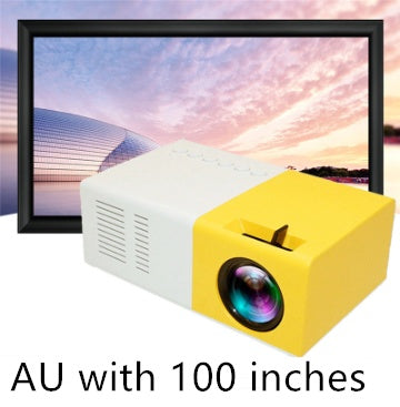 Portable Projector 3D Hd Led Home Theater Cinema HDMI-compatible Usb Audio Projector Yg300 Mini Projector null