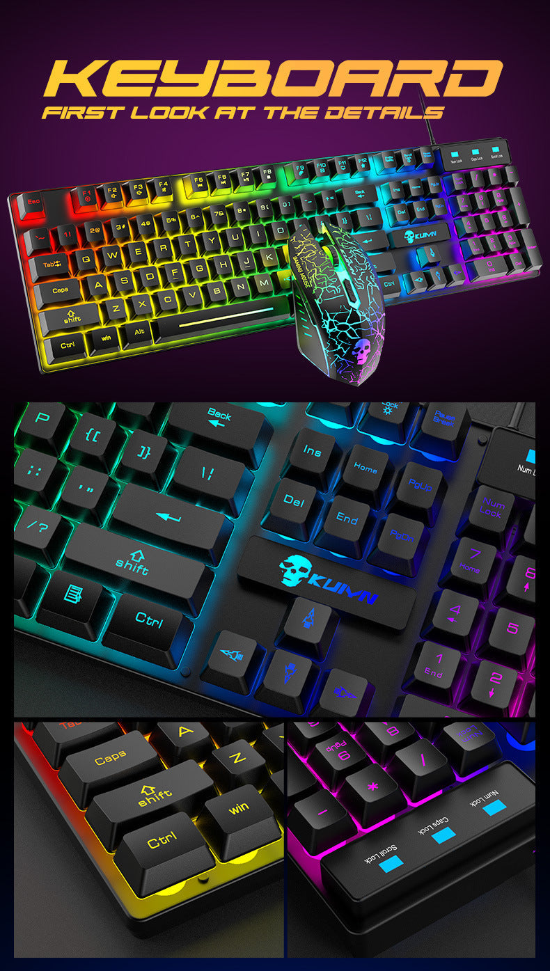 Kuiying T6RGB Luminous Keyboard And Mouse Set null