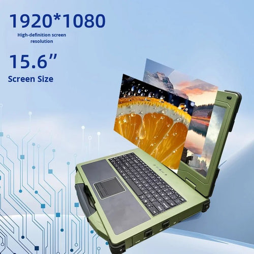 15.6inch New Dual Screen Industrial Rugged Notebook Portable Wide Temperature Outdoor Workstation Intel I5 Business Laptops I5 - 6500/8g/256gssd 15.6inch New Dual Screen Industrial Rugged Notebook Portable Wide Temperature Outdoor Workstation Intel I5 Business Laptops - shop_name