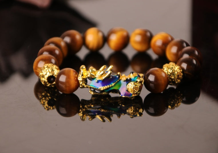 3D Gold Plated PiXiu Bracelet null