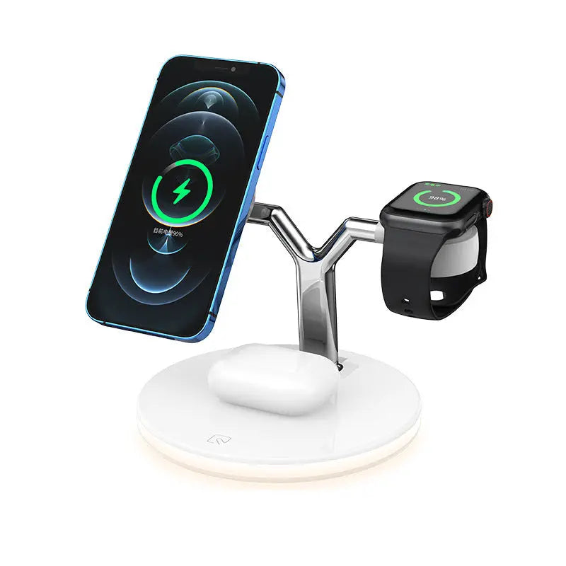 Compatible with Apple, 3 In 1 Magnetic Wireless Charger 15W Fast Charging Station For Magsafe Chargers null