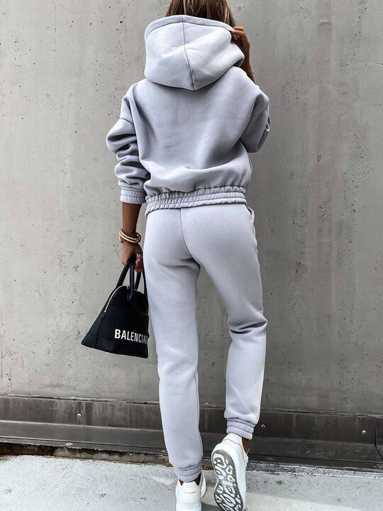 Women's New Hooded Sweatshirt Sports Suit null