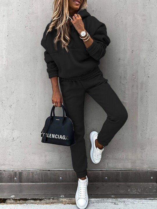 Women's New Hooded Sweatshirt Sports Suit null