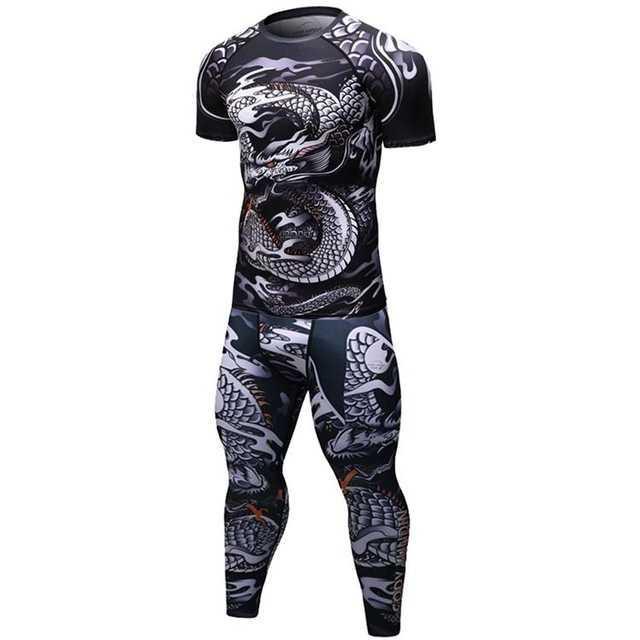 Male Sport Suit Men Running Clothes Sport Wear Yoga Set null