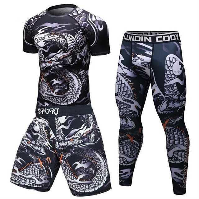 Male Sport Suit Men Running Clothes Sport Wear Yoga Set null