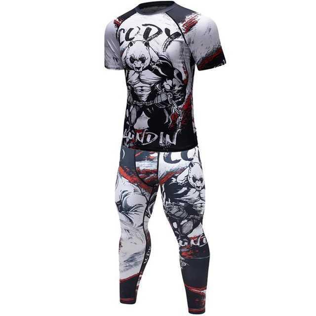 Male Sport Suit Men Running Clothes Sport Wear Yoga Set null